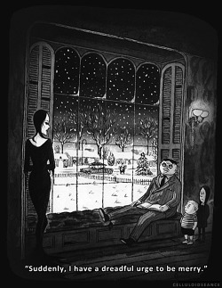 dialnfornoir:  Illustration by Charles Addams.