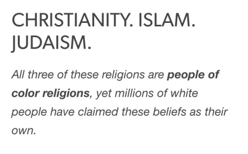 angryjewishharpist:aphroditeinfurs:“people of color religions”lmaolmaolmaowhy do bad things happen t