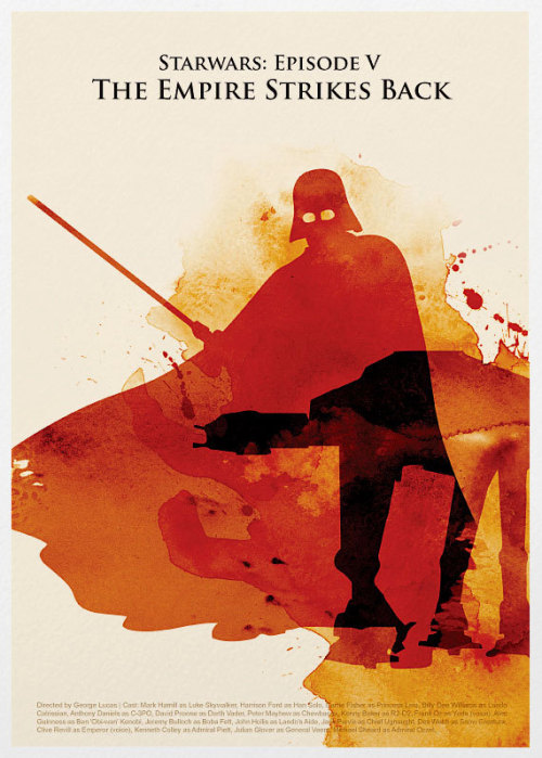 darthluminescent:Star Wars Minimalist Posters // by Posterinspired