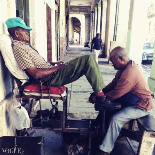 &ldquo;Shoe Shine&rdquo; (Havana, Cuba) (Vogue Italia) © April-lea Hutchinson