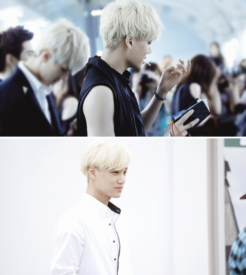 Porn jonginssoo:  blonde jongin during growl era photos