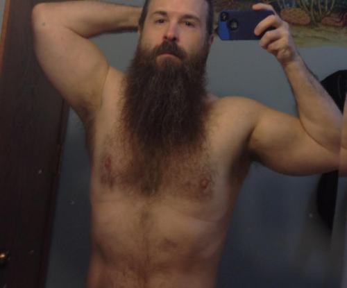 stardogchampion:  A couple pics from today.  Checking out what my hair looks like pulled back and having a whiskey and beer kind of night. 