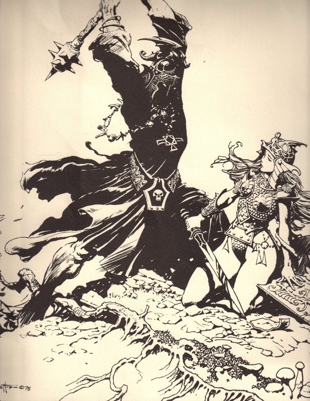 fortheloveofdccomics:  Frank Frazetta The Lord of the Rings 