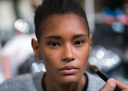 noirmodels:  ysaunny brito backstage at loris azzaro couture
