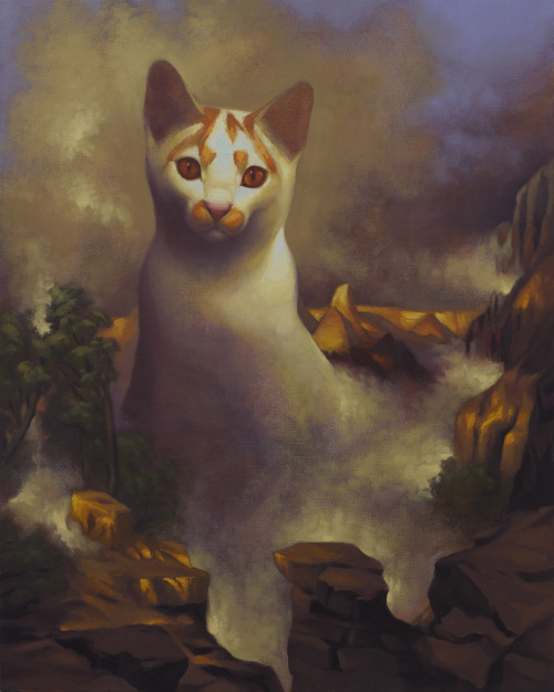 megan-ellen-m:  Titan24” x 30”, oil and acrylic on canvas. 2013.  