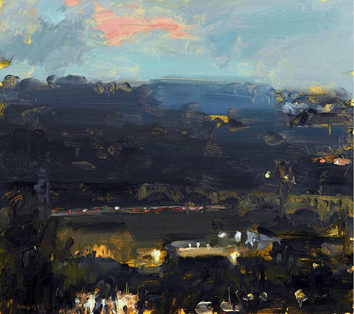 bofransson:  STUART SHILS (american b. 1954)“EVENING OVER MANAYUNK” 