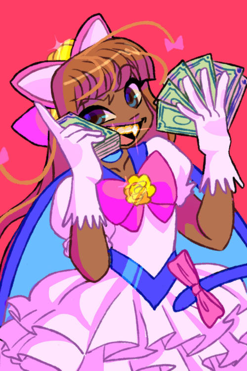  Blacktober Day 8: Magical Girl - Sakura Mitsukoshi from Money Idol Exchanger