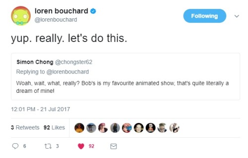 impormable:Holy shit you guys, Loren Bouchard, the creator of Bob’s Burgers (and Home Movies and D