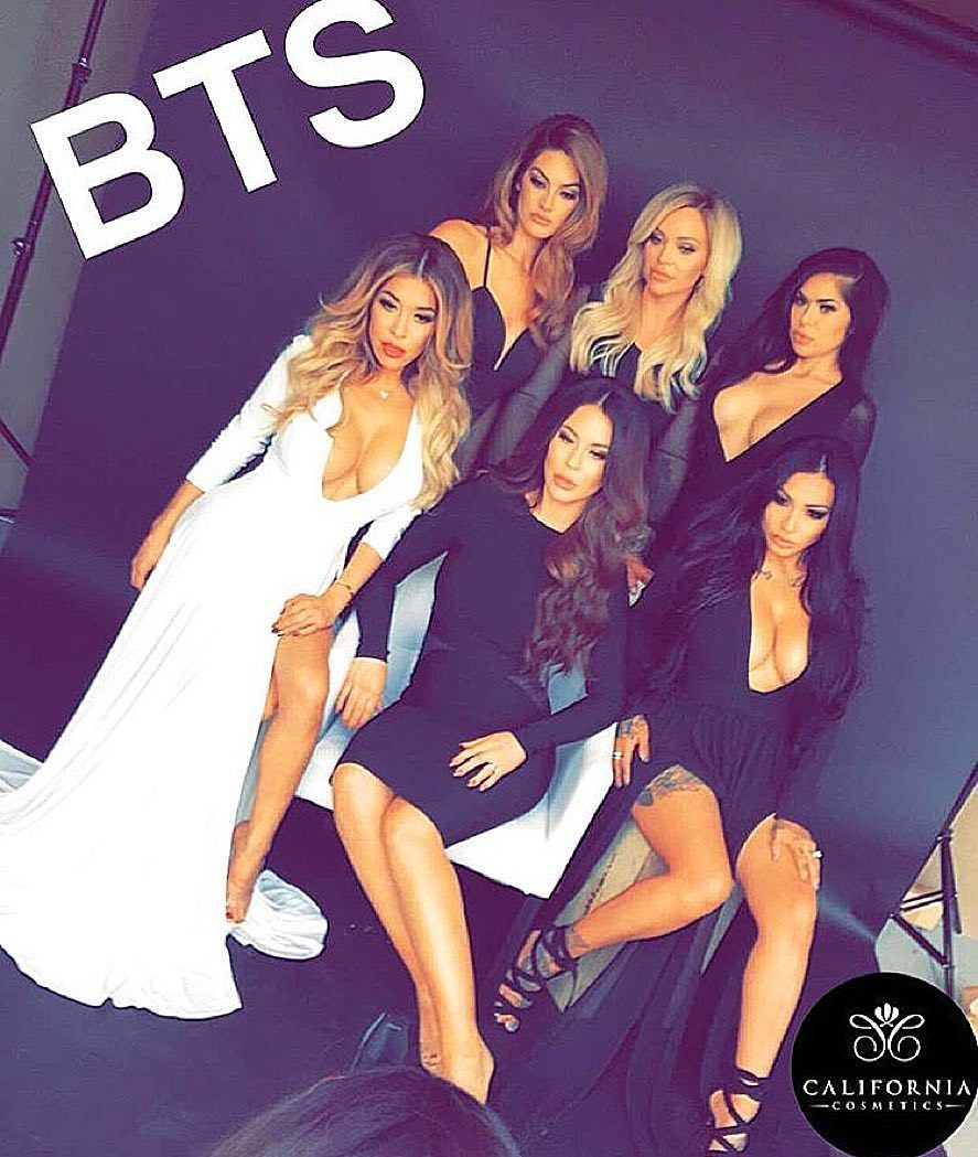 BTS yesterday&rsquo;s GLAM Shoot  Snapchap @california_cosmetics  Celebrity 