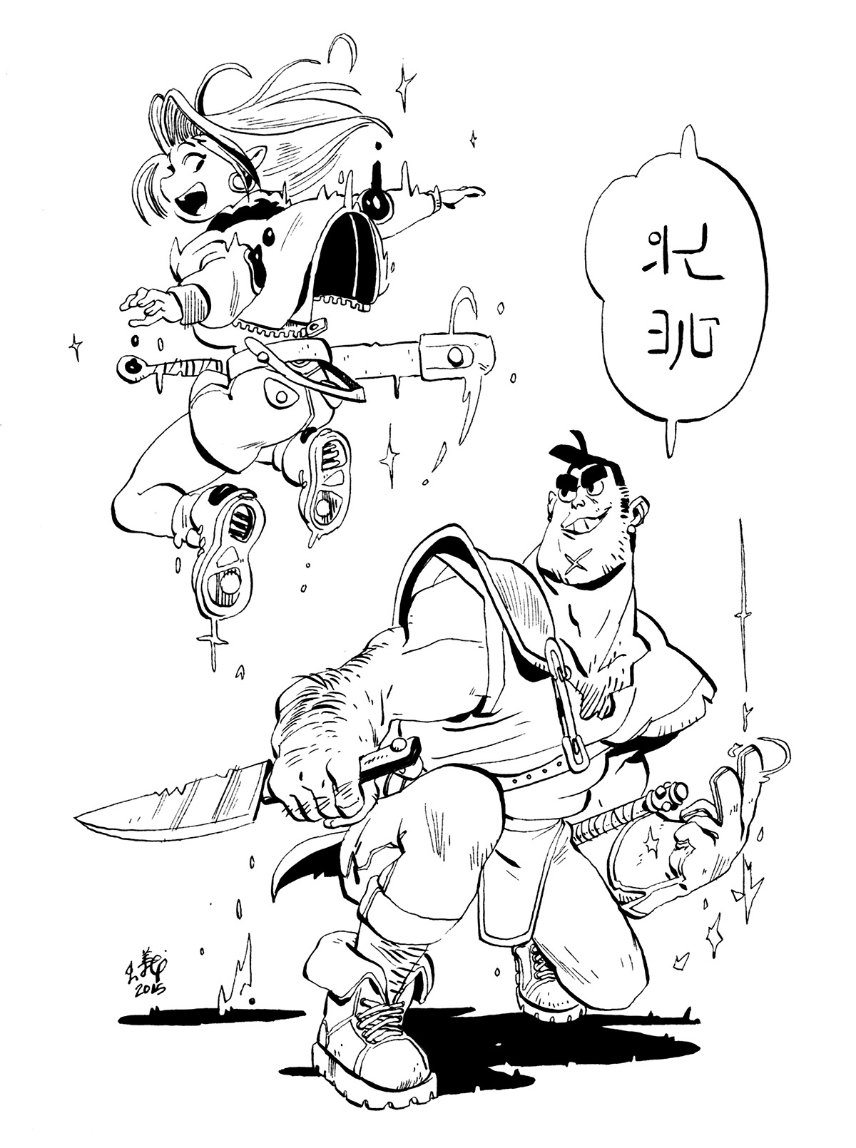 anthonyholden:  Some recent commissions. #Inktober is almost wrapping up! Hope everyone’s