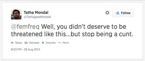 femfreq:  Yes please, explain to me again how this has nothing to do with sexism. [TRIGGER WARNING for extreme misogyny, gendered slurs, sexual harassment, sexual violence, victim blaming, graphic rape and death threats]      I’m a gamer. And a