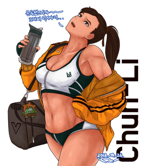 hershuargames:My fanart of Chun-Li’s training costume mod