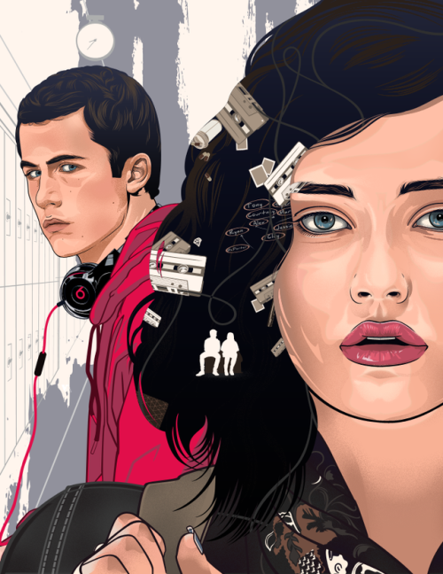 Editorial Illustration13 reasons why.