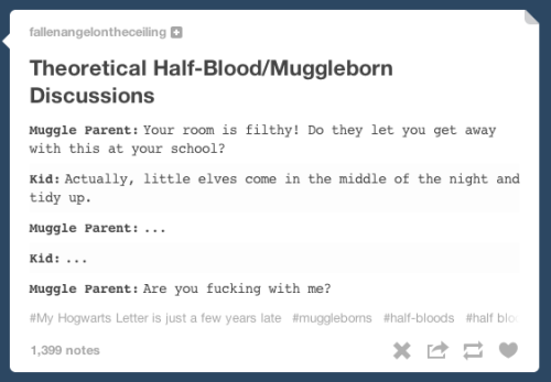 jchope:  cessadiaries:  hug-a-mermaid:  Favorite Muggleborns headcanons (1/?)  &ldquo;What is th