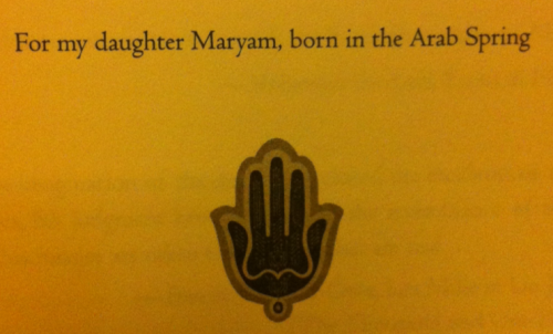 glumshoe:iwilltrytobereasonable:Dedication and first page of Alif the Unseen. The name Maryam is the