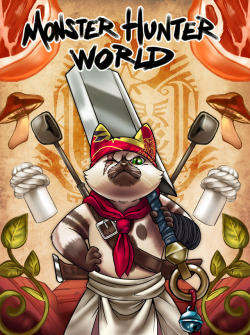 gabshibaa:Meowscular Chef from Monster Hunter