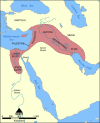 Map of the Fertile Crescent.
The Fertile Crescent (also known as the cradle of civilization) is a crescent-shaped region containing the comparatively moist and fertile land of otherwise arid and semi-arid Western Asia, the Nile Valley and Nile Delta....