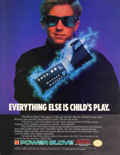 The Nintendo Power Glove,Produced by Matel in 1989, the Power Glove was meant to revolutionize gamin