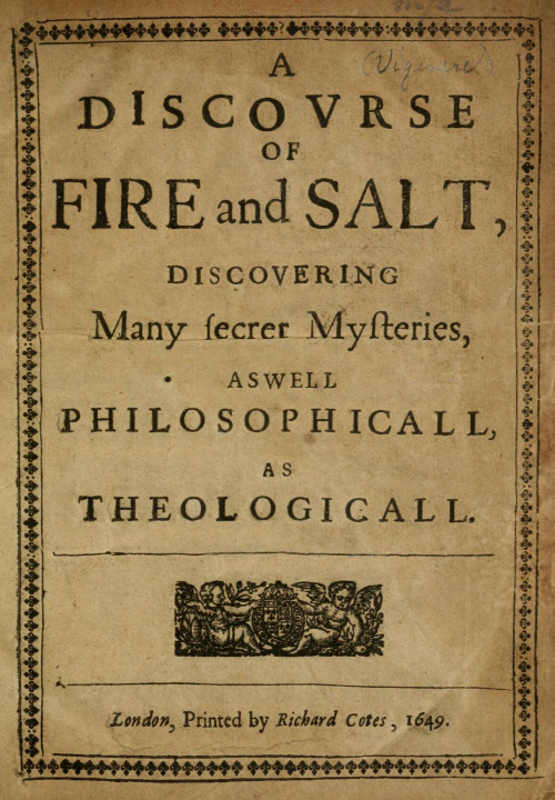 danskjavlarna: A Discourse of Fire and Salt: Discovering Many Secret Mysteries, As Well Philosophica