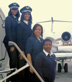 notinthehistorybooks: The first African American all women flight crew, 2009 From the SDASM Archives 