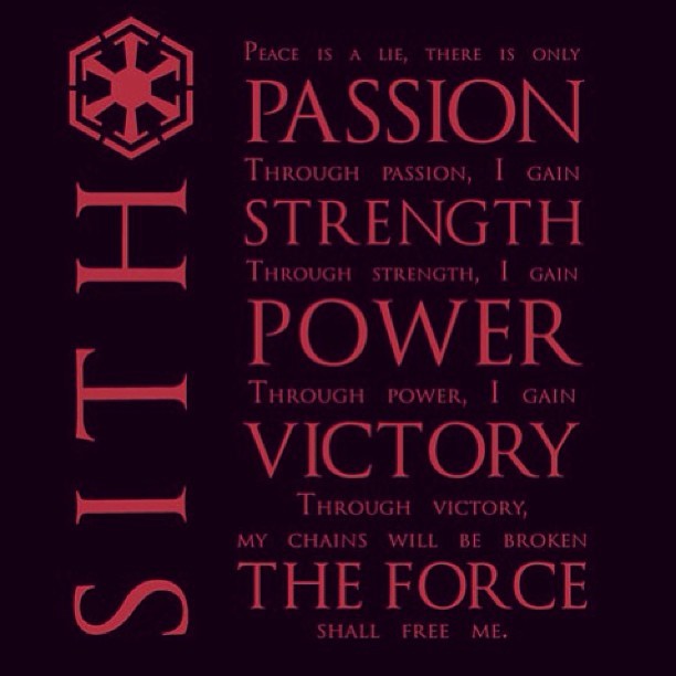 #sithcode #thedarkside #darthmalgus #theforce #starwars