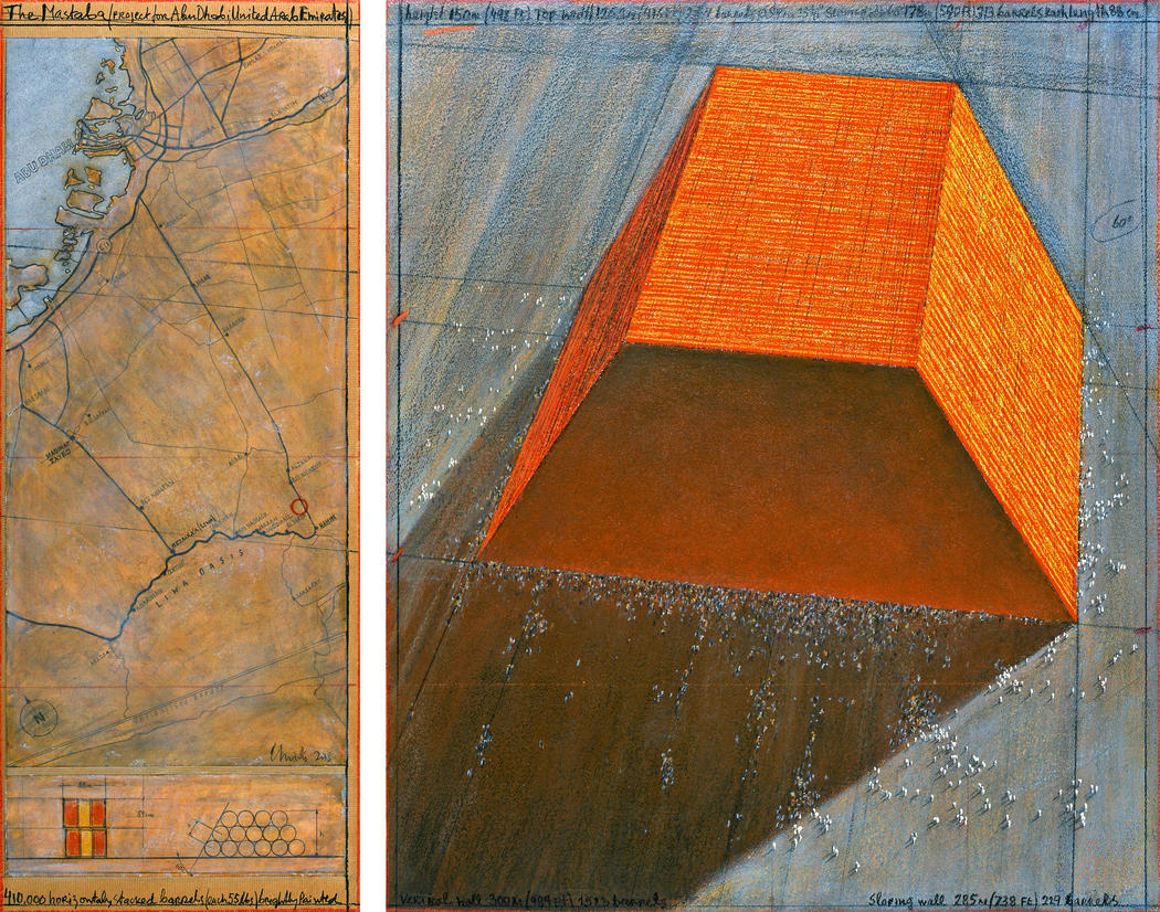 vjeranski:  Christo &amp; Jeanne-ClaudeThe Mastaba of Abu Dhabi (Project for