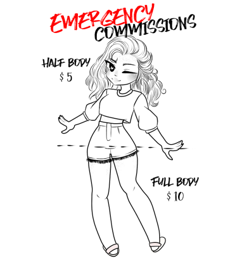 rixxy8173571m3w1p3:dxwitt:EMERGENCY COMMISSIONS  [ O P E N ]Hey, guys! I’m reopening my commissions 