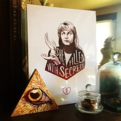 Need something spooky for the mantle? I have a few goat’s eye triangle plaques left, and a sma