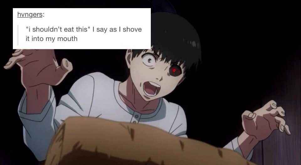 tokyoghurt:  has anyone done this on tokyo ghoul yet 
