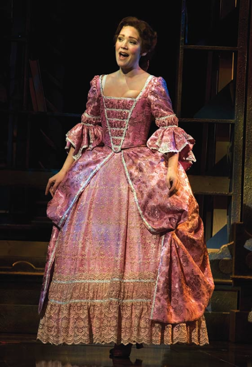 Comparing Beauty And The Beast: Belle In Pink Library Dress