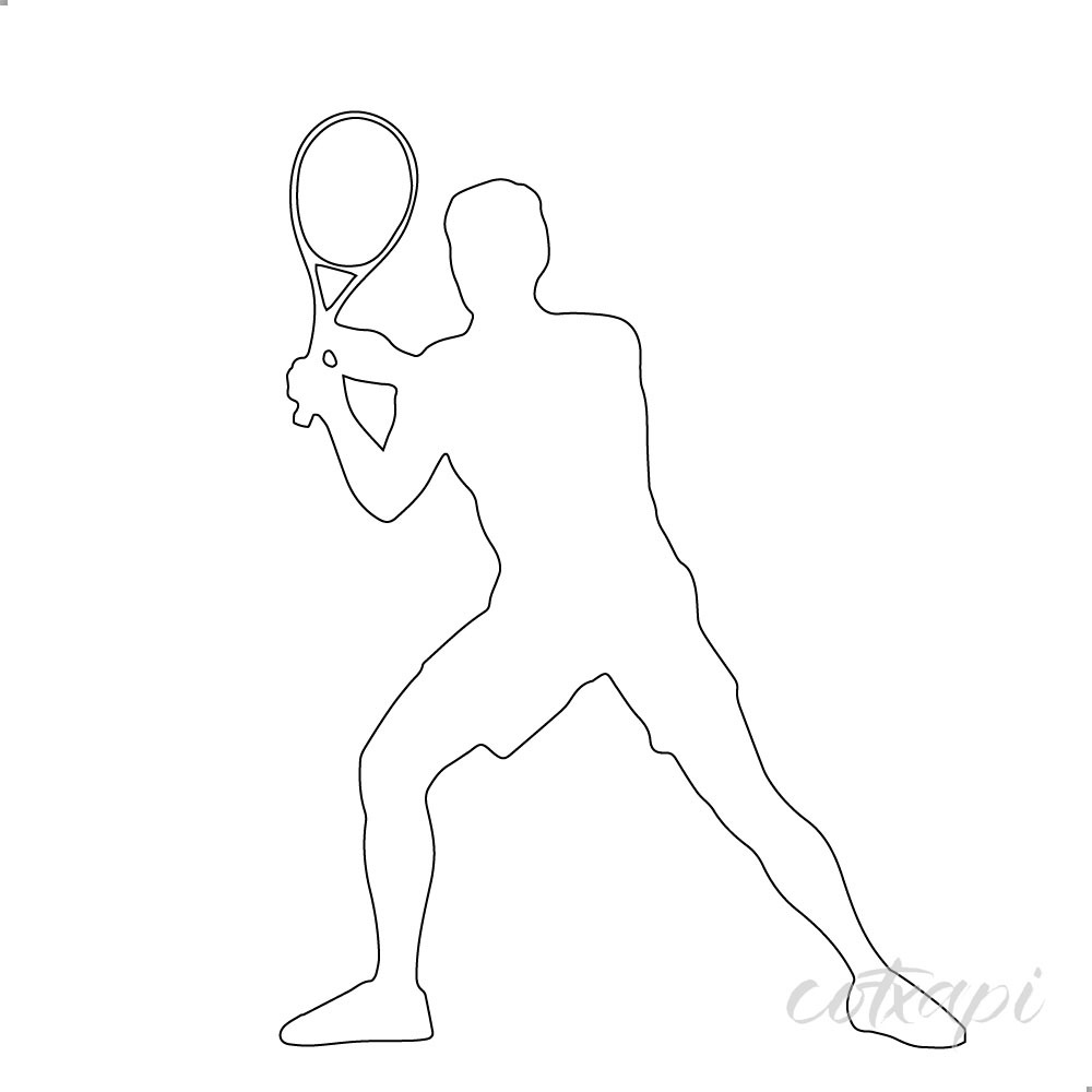 Sports man & sports lady player racket playing badminton in vector art
