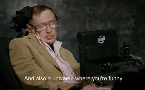 tastefullyoffensive:Comedian John Oliver Interviews Theoretical Physicist Stephen Hawking