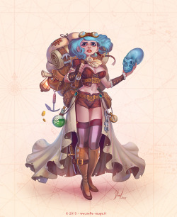 treflerose:  Maelys, the steampunk explorer.Done for the Cdchallenge© Jérémie FleuryWebsite / Facebook / Twitter