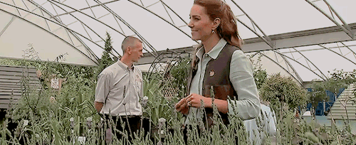 The Duchess of Cambridge met Martin and Jennie Turner, owners of the Fakenham Garden Centre in Norfo