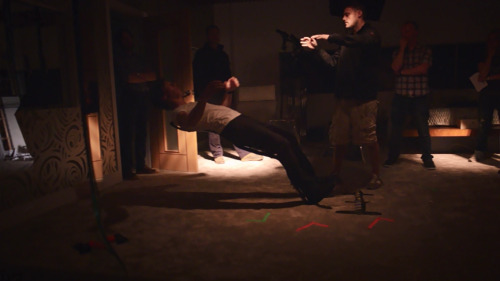 jesse-goat-221b:  the rig they used for when Sherlock falls back after being shot he is one curvy mo