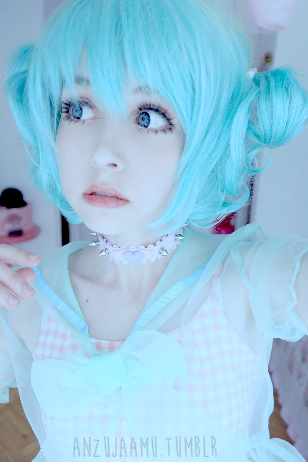 anzujaamu:  Ice Fairy, part one!Here are the links for the choker&amp;sheer dress!