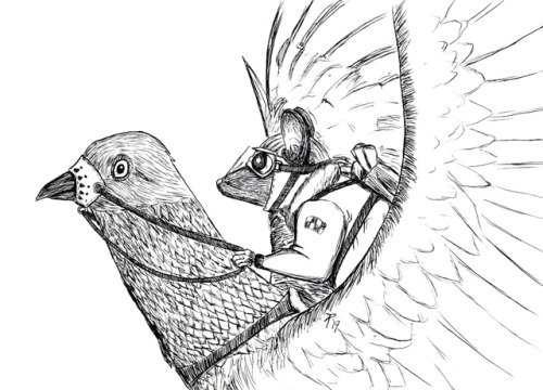 Inktober 20 Pigeon messenger.It’s not glamorous as being like a raven rider or make you t