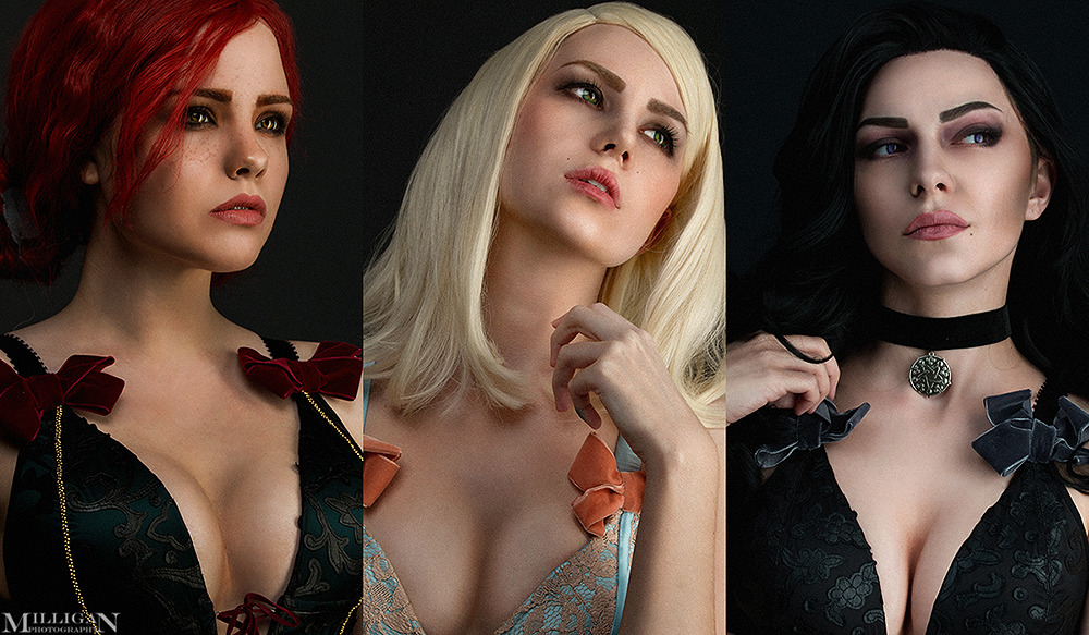 soilder9:  milligan-vick:  The Witcher: Wild Hunt Iris as YenneferTorie as KeiraFenix.Fatalist