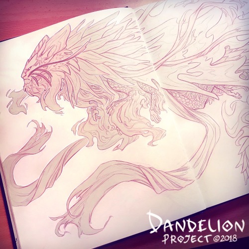 Fire dragon for my project “Dandelion” ^^