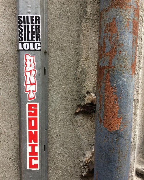 SILER • BNT • SONICK #siler #bntcrew #sonickpnc #grenoble #graffiti #stickerbombing #street #activel