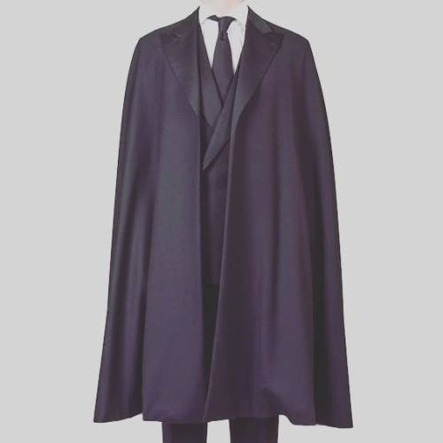 I am loving this ¾ cape look as as the uniform style for the Cloak and Dagger Company! Especi