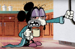 From &ldquo;The Fancy Gentleman&rdquo; Mickey Mouse cartoon. BTW Mickey says that he just came over bc his house has no food, but a guy on YT said it&rsquo;s unlikely Mickey would have walked over in his robe and briefs, so&hellip;