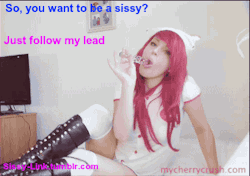 sissy-maker:  sissyarchive:http://sissyarchive.tumblr.com/    Boy to Girl change with the Sissy-Maker  