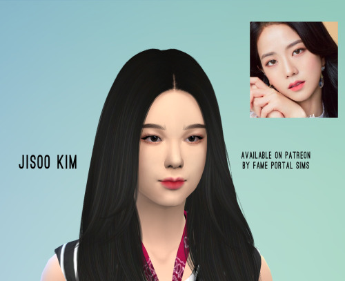 Sims 4 CAS: BLACKPINK Jisoo Kim (김지수)Click on the picture for download on Patreon