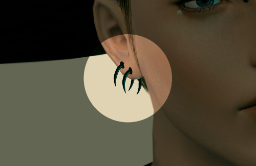 m1ssduo: andalysims: two earrings - Download：Right  Left Large brimmed hat by the77sim3   thank U 