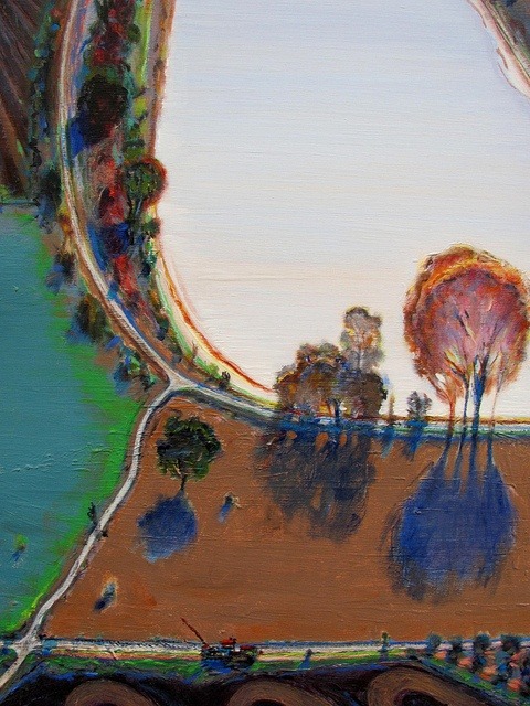 kundst:Wayne Thiebaud (US 1920)Ponds and Streams (2001)Oil on canvas (c. 183 x 153 cm)