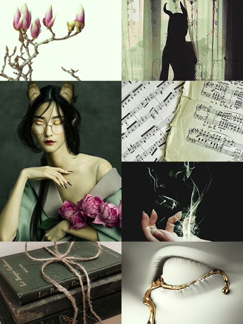 I was tired so I made some OC moodboards. In order: Fael Lavellan, Fley’Rani, Orion Aster, Claudia V