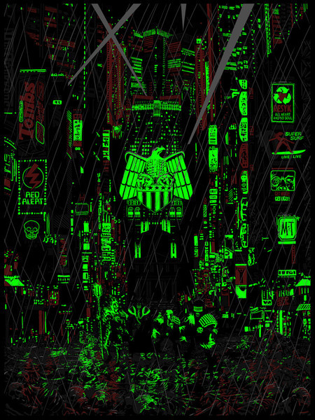 Countdown to Necropolis - limited edition screen print for Vice pressAvailable from there website &a