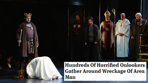 shredsandpatches:shredsandpatches:Onion Headlines + Richard II (3/?)Hey, it’s that thing I made!I ne