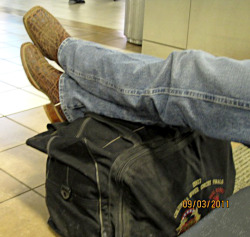 midwestcockhound:  jockjizz:  thecruelcowboy:  Young military and rodeo stud’s boots at the airport. Asked him about his boots and told me they’re elephant hide. I took this pic on the sly and wish I got his face. Damn, those boots were BEGGING for